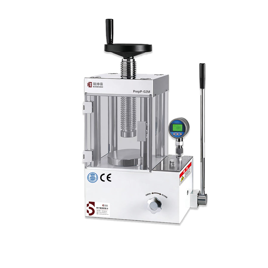 Manual Protective Digital Display Pellet Press, PrepP-02M